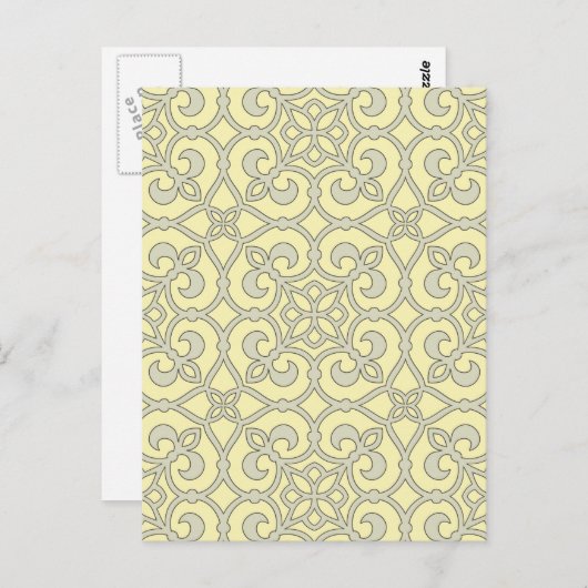 geometrisch patroonrooster briefkaart (Voorkant / Achterkant)