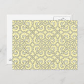 geometrisch patroonrooster briefkaart (Voorkant / Achterkant)