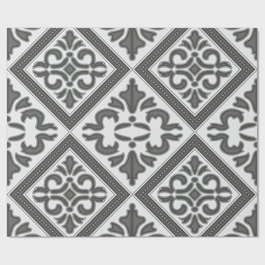 geometrisch patroonrooster cadeaupapier (Vlak)