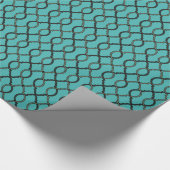 geometrisch patroonrooster cadeaupapier (Hoek)