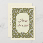 geometrisch patroonrooster kaart (Voorkant / Achterkant)