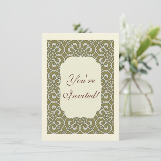 geometrisch patroonrooster kaart (Staand voorkant)