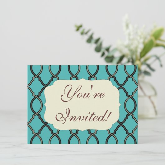 geometrisch patroonrooster kaart (Staand voorkant)