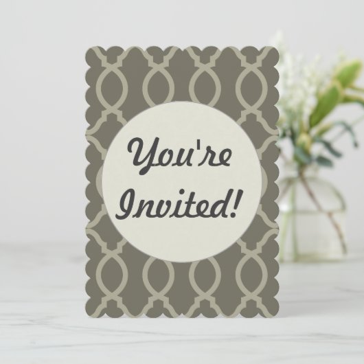 geometrisch patroonrooster kaart (Staand voorkant)