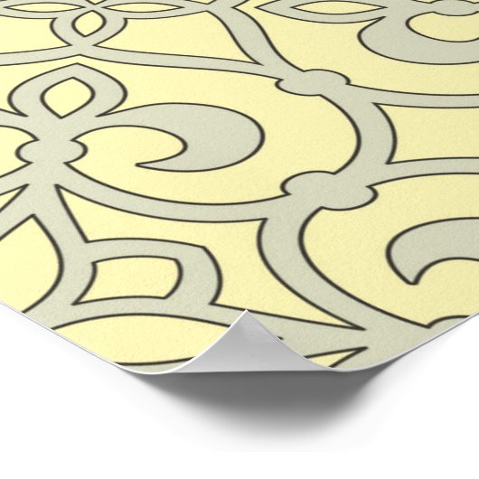 geometrisch patroonrooster poster (Hoek)