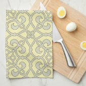 geometrisch patroonrooster theedoek (Quarter Fold)