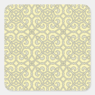 geometrisch patroonrooster vierkante sticker