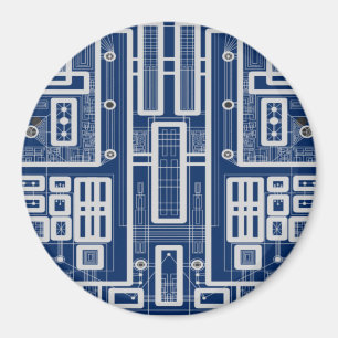 Geometrisch printplaat magneet