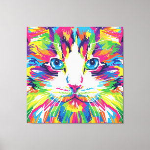 Geometrisch prismatisch ontwerp-32453 canvas afdruk