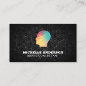 Geometrisch profiel visitekaartje (Voorkant)