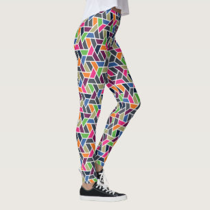 Geometrisch raster leggings