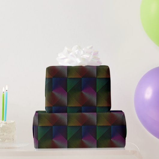 Geometrisch regenboogontwerp cadeaupapier (Feestgeschenken)