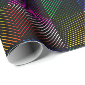 Geometrisch regenboogontwerp cadeaupapier (Rol Hoek)