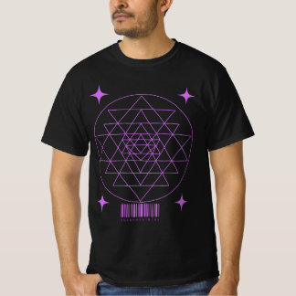 Geometrisch Retro heilig ontwerp T-shirt