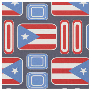Geometrisch: Retro: Puerto Ricaan: Markering Stof