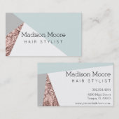 Geometrisch Roos Gold Visitekaartje (Voorkant / Achterkant)