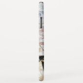 Geometrisch roos goudwitte marmer Case-Mate iPhone case (Achterkant/rechts)