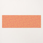 Geometrisch roze geel minimaal patroon yogamat (Achterkant (horizontaal))