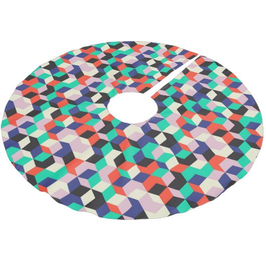 geometrisch, ruitvormig patroon. kerstboom rok (Gekanteld)