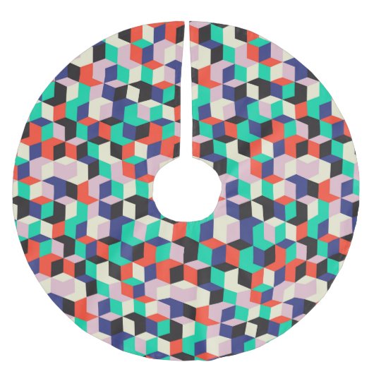 geometrisch, ruitvormig patroon. kerstboom rok (Voorkant)