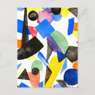 geometrisch schilderij Briefkaart