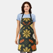 Geometrisch Schort - Bold Natural Elements Design (Gedragen)