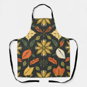 Geometrisch Schort - Bold Natural Elements Design (Voorkant)