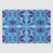 Geometrisch Sky Tissue Papier
