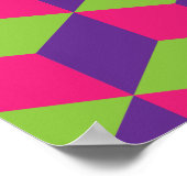 Geometrisch snijpatroon poster (Hoek)