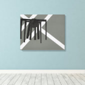 Geometrisch Spin Ontwerp Canvas Afdruk (Insitu (Houten vloer))