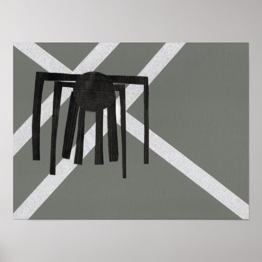 Geometrisch Spin Ontwerp Poster (Voorkant)