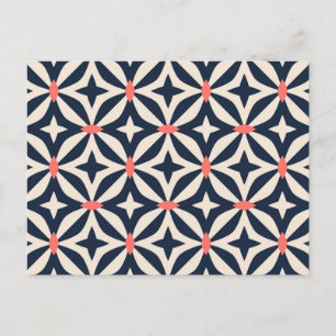 Geometrisch Star-patroon Feestdagenkaart