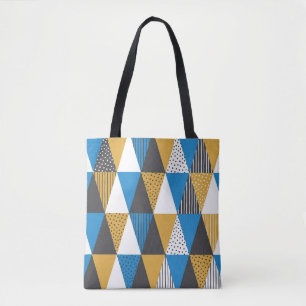 geometrisch: stijlvolle illustratieachtergrond draagtas