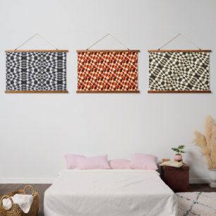 Geometrisch traditioneel Alpaca Abstract patroon Hangend Wandkleed