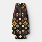 Geometrisch Tribal Triangle Patroon Flesjeskoeler (Achterkant)