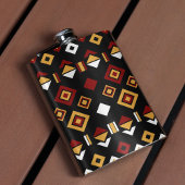 Geometrisch Tribal Triangle Patroon Heupfles
