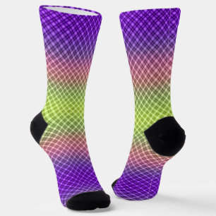 Geometrisch, verloop, Ombre Sokken