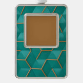 geometrisch verzilverd kader ornament (Voorkant)