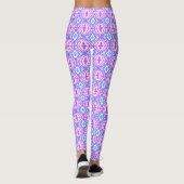 Geometrisch Vierkant & Diamant Leggings (Achterkant)