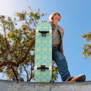 Geometrisch Vierkant & Diamant Skateboard