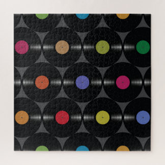 Geometrisch Vinyl: Eenvoudige naadloze achtergrond Legpuzzel