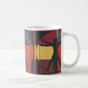 Geometrisch Vitruviaans Man Koffiemok