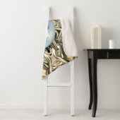 Geometrisch vivid patroon van Artdeco Sherpa Deken (In situ)