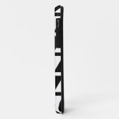 Geometrisch vormpatroon in zwarte en witte driehoe Case-Mate iPhone case (Achterkant/links)