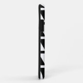 Geometrisch vormpatroon in zwarte en witte driehoe Case-Mate iPhone case (Achterkant/rechts)