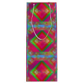 Geometrisch Wijn Cadeautas (Achterkant)