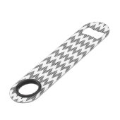 Geometrisch zigzagpatroon 2 speed flessenopener (Achterkant Gekanteld)