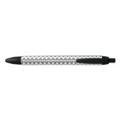 Geometrisch zigzagpatroon 2 zwarte inkt pen (Achterkant)