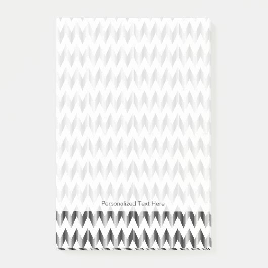Geometrisch zigzagpatroon post-it® notes (Voorkant)