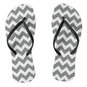 Geometrisch zigzagpatroon teenslippers